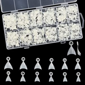 Creative Acrylic Nail Art Wide Tip Stencils, Set of 12 Styles