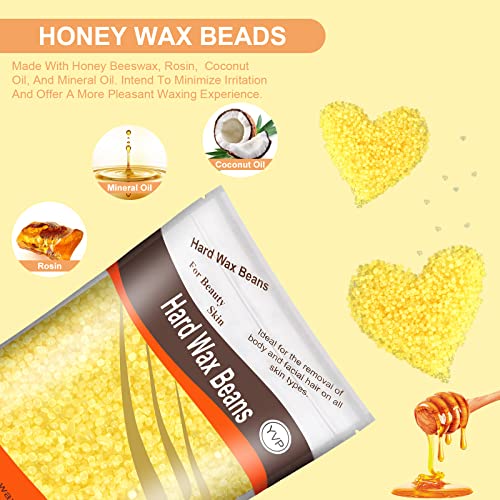 Sensitive Skin 1.3lb Hard Wax Beads with 20 Wax Sticks Hair Removal Kit - Image 3