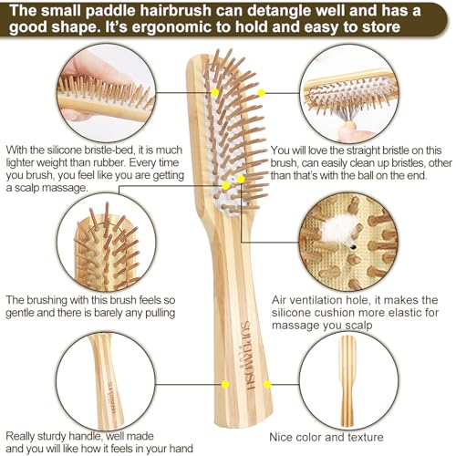 Detangling hair brush for knots and tangles. - Image 5
