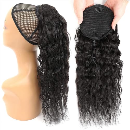 24 Inch Yaki Human Hair Ponytail Extension for Natural Style and Volume - Image 2
