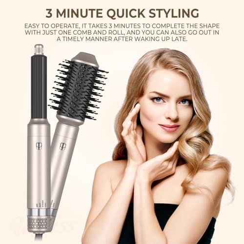 2-in-1 Curling Iron and Blow Dryer, Adjustable Heat, 1 Inch Barrel - Image 4