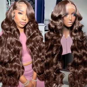 Brown Human Hair Wig