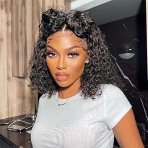 Short Curly Human Hair Wig