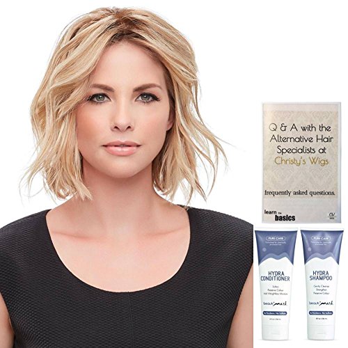 Jon Renau Christy 12 Inch XL Human Hair Topper Bundle with Hydra Shampoo Conditioner FS6/30/27 - Image 3