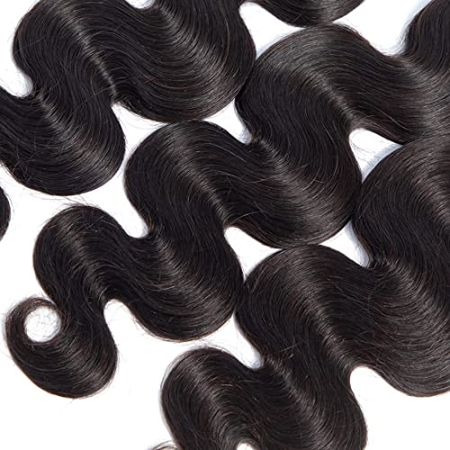 Indian Virgin Hair Body Wave Human Hair 3Bundles Weaves 100% Unprocessed Hair Extensions Natural Black Color 20 22 24Inch - Image 6