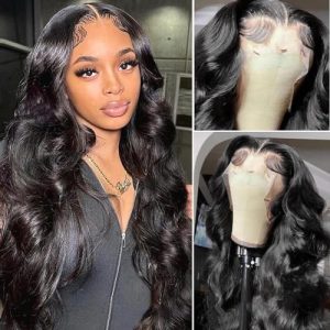 Bobbi Boss Human Hair Blend 13x6 Frontal Lace Wig Moglwbo32 Body Wave 32