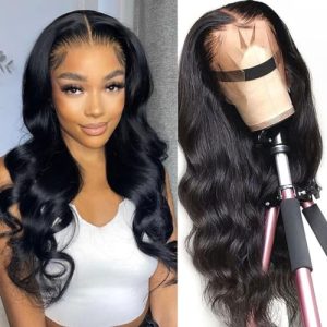 Human Hair Lace Front Wig Comfortable Fit Natural Look 150% Density