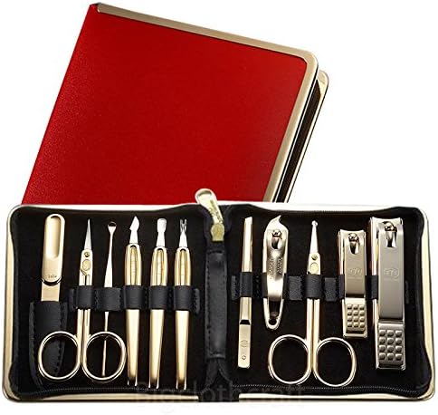 Korean Three Seven 777 Travel Grooming Manicure Kit Nail Clipper Set 11 Pieces 950RG