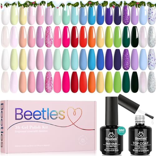 12 Colors Christmas Gel Nail Polish Kit for Festive Holiday Nail Art