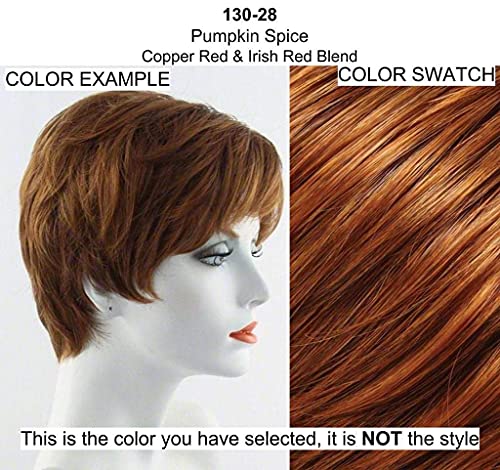 18" easiVolume Clip In Extension 1 Piece Color 130/31 Chili Pepper - Easihair Hairpieces Human Hair 1 Piece Volumizer Heat Friendly Womens Long Natural Blending Base Bundle MaxWigs Hairloss Booklet - Image 2