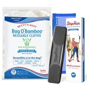 Natural Horse Hair Brush for Grooming Soft Bristles All Coat Types