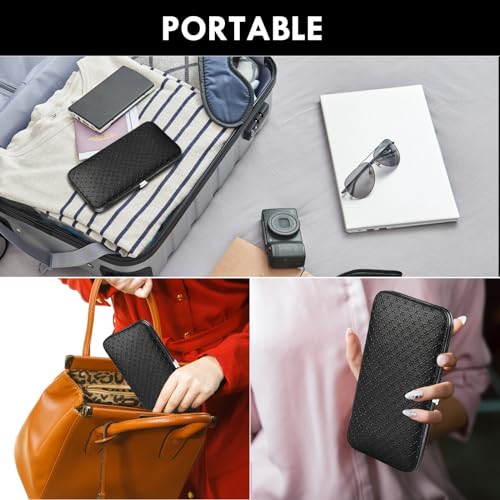 18pc Manicure Set - Sturdy Stainless Steel Professional Tools for Nails, Pedicure, Facial, Grooming. Handsome Organizer Travel Case. Great Gift Idea for Women, Men, Girls, Teens, Black - Image 5