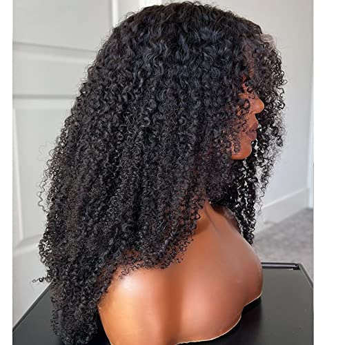13x4 Lace Front Brazilian Kinky Curly Human Hair Wig for Women, 150% Density, Natural Look - Image 4