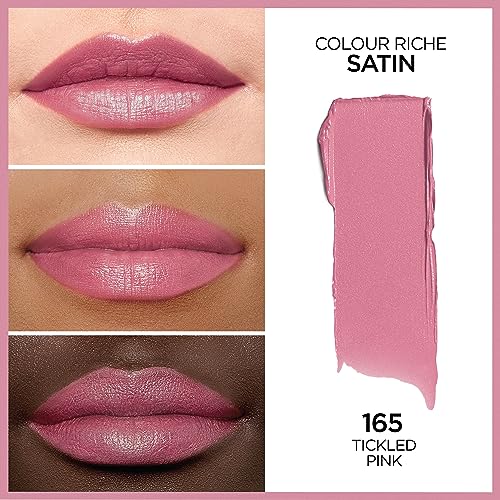 L'Oréal Paris Colour Riche Satin Lipstick Tickled Pink Creamy Hydrating Argan Oil 1 Count - Image 2