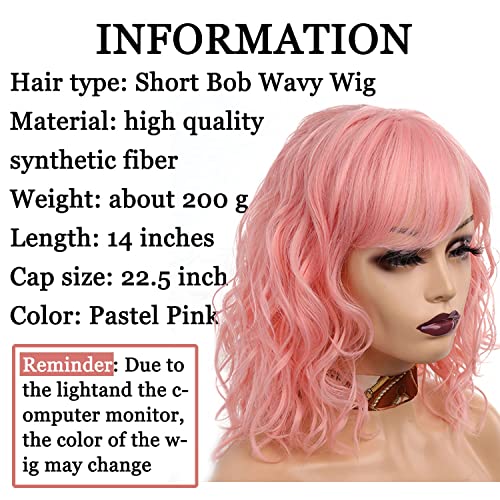 Hot Pink 22 Inch Long Human Hair Wig for Women Natural Look - Image 4