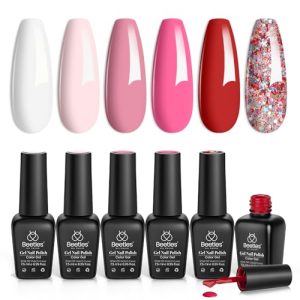Pink Shimmer Gel Nail Polish