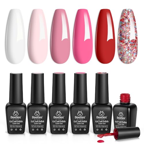 Pink Shimmer Gel Nail Polish