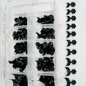 Durable Acrylic Half Cover Nail Art Tips 100 Pieces Size Medium