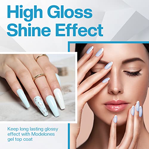 15ml Shimmer Nail Polish Top Coat for Long-Lasting Shine and Protection - Image 2