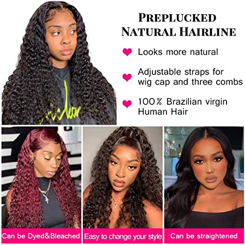 13x4 Lace Front Human Hair Wig - 150% Density, Natural Body Wave Texture - Image 5