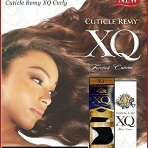 Cuticle Remy XQ Human Hair Weave - S Wave (16"inch, 1 - Jet Black)