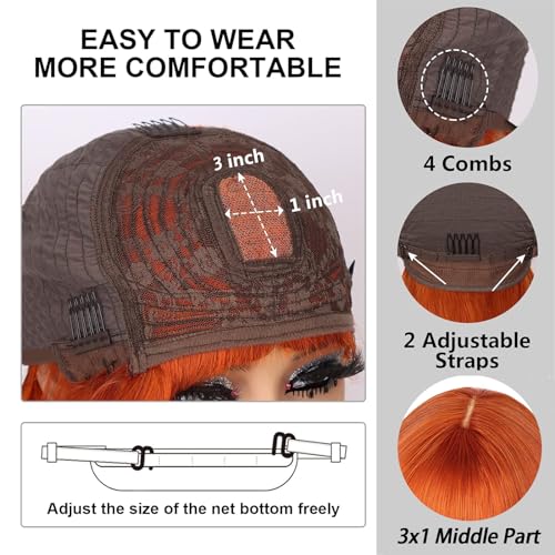 Ginger human hair wig - Image 2