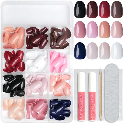 Square Oval Acrylic Nails