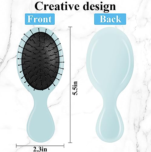 Durable Blue Hair Brush for All Hair Types - Gentle Detangling & Styling - Image 2