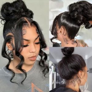 14 Inch Straight Human Hair Wig Natural Look Easy Maintenance