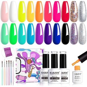 Spring Palette Gel Nail Art Kit 12 Vibrant Colors for Creative Designs