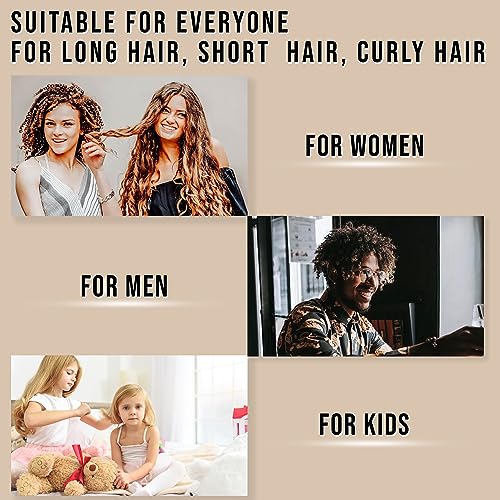 Controlled Chaos Wide Tooth Comb for Curly Hair – 100% Peachwood Anti Static Detangling Comb, Scalp Massaging Wooden Comb for Men, Women & Kids - Image 5