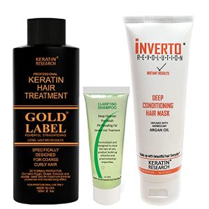 Brazilian Keratin Blowout Hair Treatment Super Enhanced Winning Formula All Hair Types & Colors Incl Blondes, Bleached, Coarse, Curly, Black African, Dominican Brazilian (120 ML KIT)
