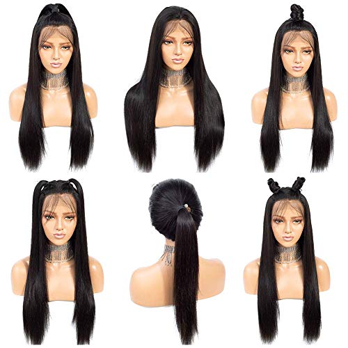 Lace Front Wigs Human Hair for Black Women 180% Density 10A Brazilian 13x4 Straight Human Hair Lace Front Wigs Pre Plucked with Baby Hair Natural Hairline Wigs(20inch) - Image 4