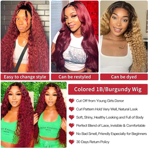 ?Colored Human Hair Lace Front Wig? - Image 4