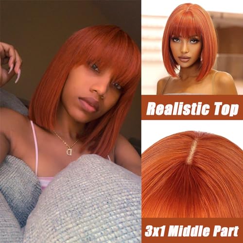 Ginger human hair wig - Image 4