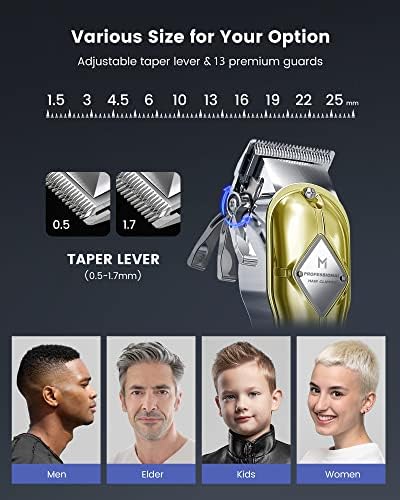 Limural PRO Men's Hair Clipper and Trimmer Set 13 Combs 6500 RPM New Condition - Image 2