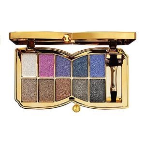 New White and Red Eyeshadow Palette - Vibrant Pigment, Long-Lasting Wear
