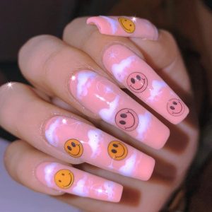 ?Emoji-themed Acrylic Nails?