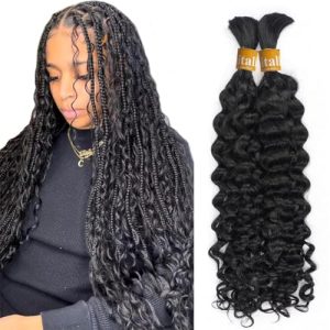 Curly Human Hair Braiding Service