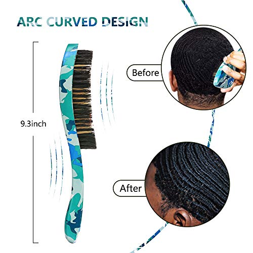 Premium shark camo wave brush- wave brush medium-Made with Boar Bristles for 360 - Image 5