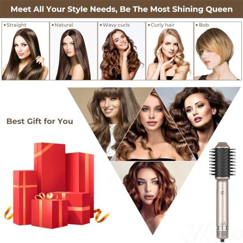 2-in-1 Curling Iron and Blow Dryer, Adjustable Heat, 1 Inch Barrel - Image 7