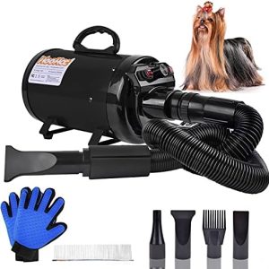Durable Heavy Duty Dog Blow Dryer - Fast Drying with Adjustable Speed and Heat