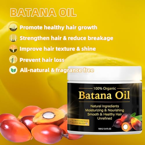 100% Natural Organic Batana Oil Cream for Hair Growth and Loss Prevention 4 oz - Image 6