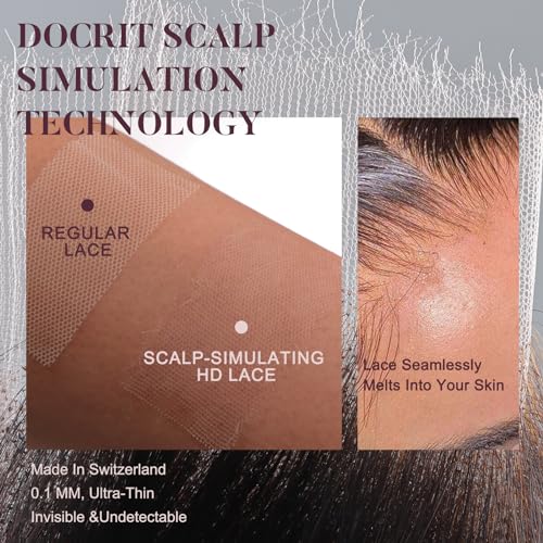 SKINLIKE 5X5 REAL HD Closure Wig Human Hair Invisible Scalp-Melting - Glueless Straight, 0.1mm Ultra-Thin Seamless Blending HD Lace,Tiny Knots, Pre-Plucked, Bleached Knots, 180% Density 16 Inch - Image 2