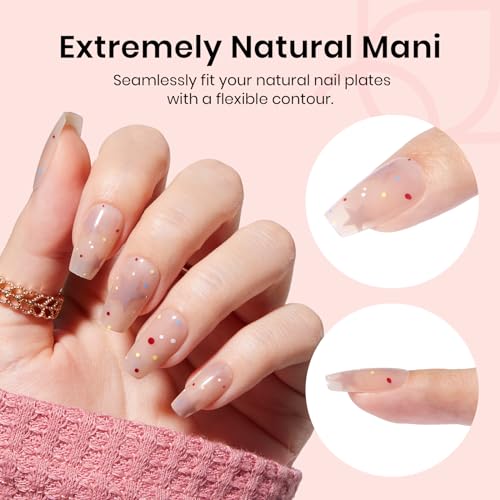 24-Piece White and Grey Acrylic Nails Set for Trendy Manicure and Nail Art - Image 9