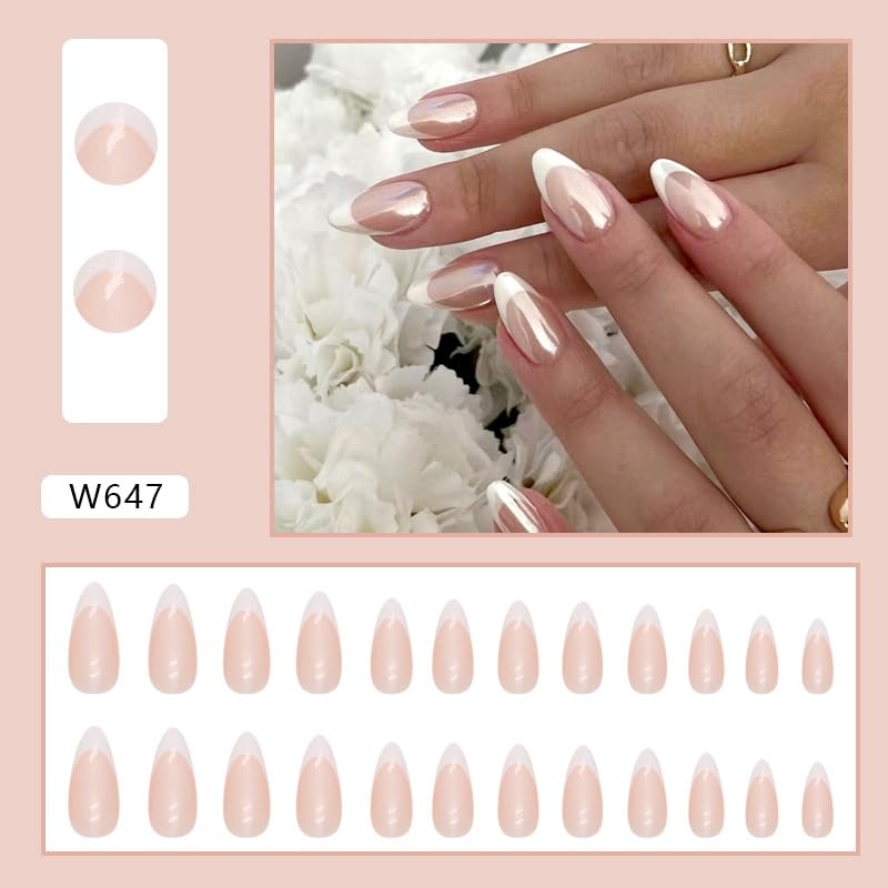 Stunning 12-Piece Acrylic Nail Design Set for Elegant Manicures - Image 2