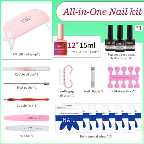 48W LED Gel Nail Lamp Kit, Professional Home Salon Equipment, 30-Second Timer - Image 3