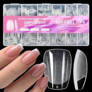 Stylish Coffin Gel Nail Art Kit for Chic Nail Designs and Creative Expressions