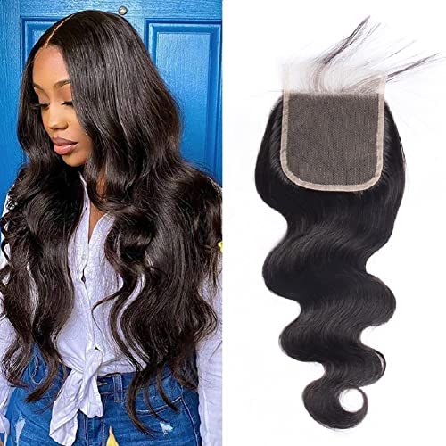 4x4 Inch Natural Look Human Hair Lace Closure Easy Styling for Effortless Beauty