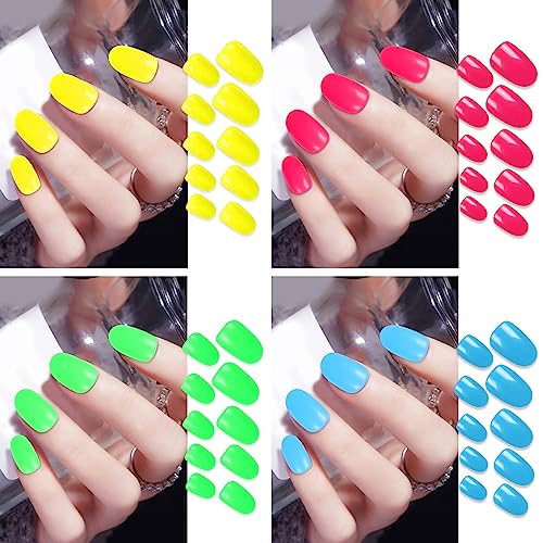 Vibrant Red and Yellow Acrylic Nail Art Set for Creative Designs, 12 Piece Kit - Image 2